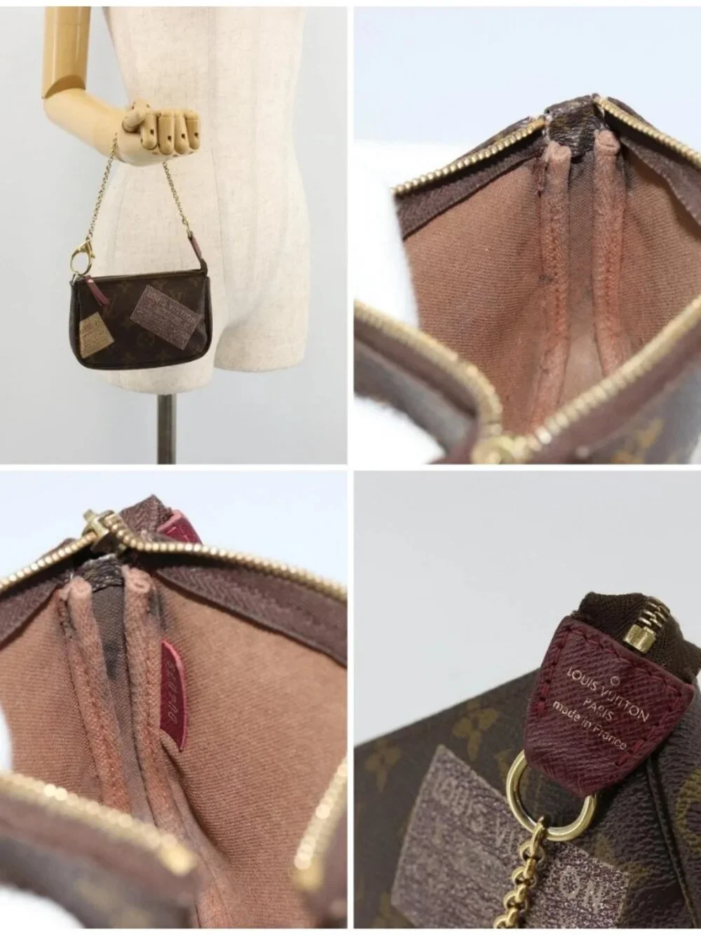 LOUIS VUITTON Monogram Trunk Mini Pochette Accessoires Pouch M63798 Auth 180704